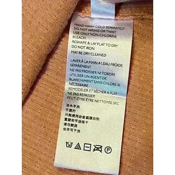 Free People Women's Beach Bound Tank Top XS  Orange Pink Sand Boho Feminine Sexy - Picture 8 of 10